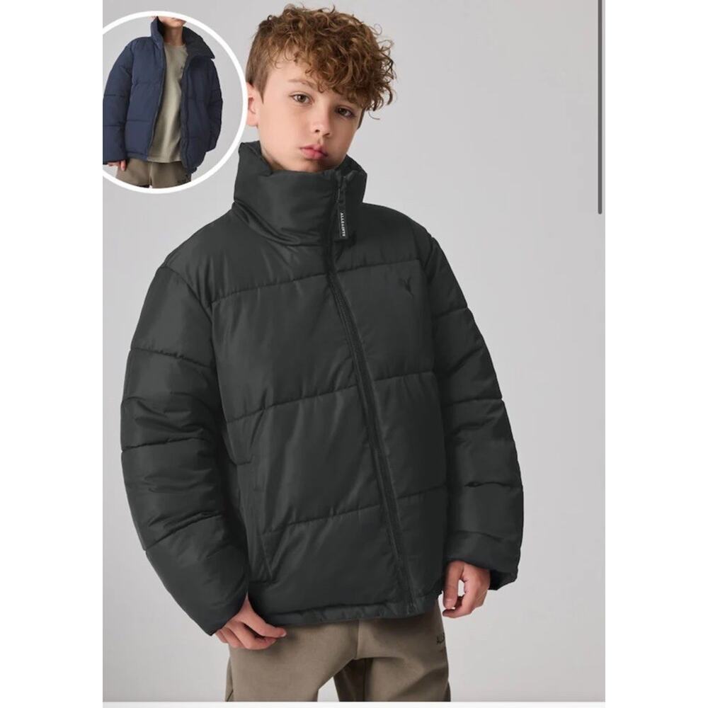 All Saints smALLSAINTS Navy Novern Reversible Padded Coat Kids Coat Sz 8/9 $146